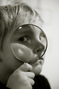 Free stock photo of magnifying glass photo