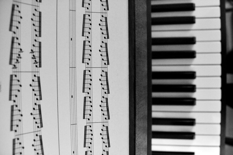 Free stock photo of music, piano, sheets photo