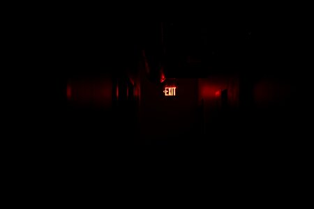 Free stock photo of exit, night, red