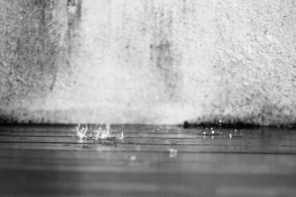 Free stock photo of deck, droplets, rain