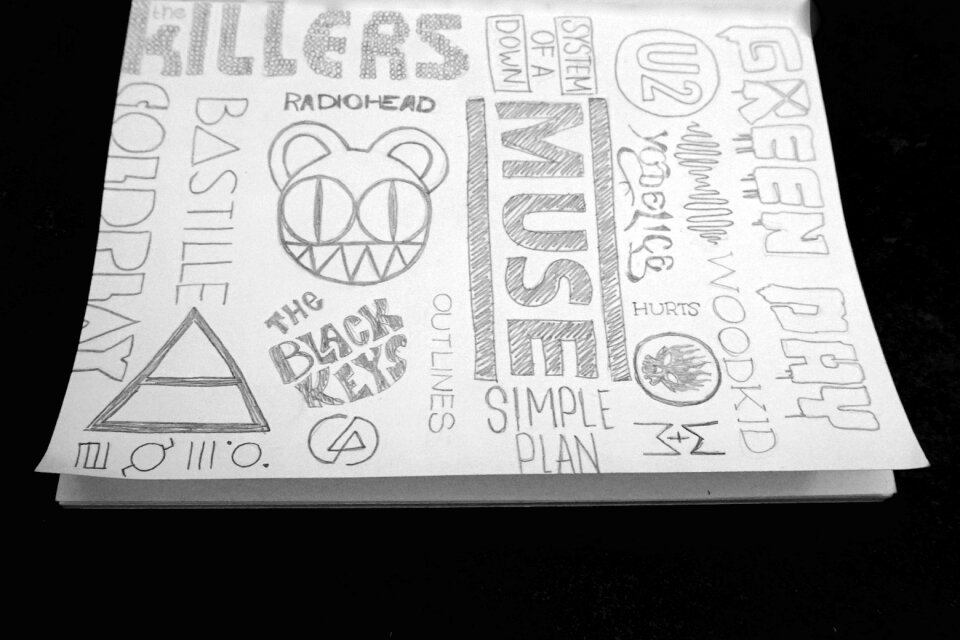 Free stock photo of bands, black and-white, music