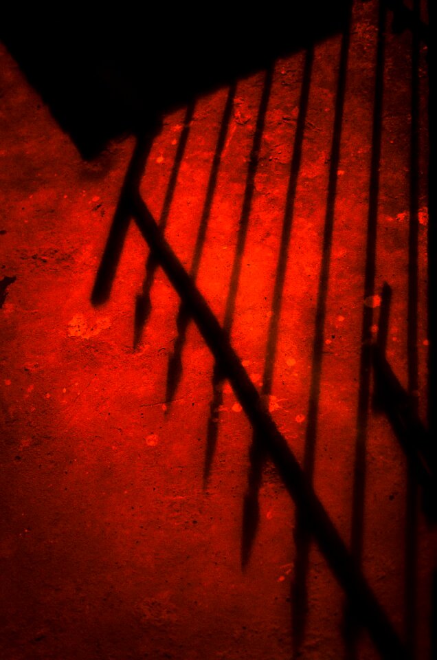 Free stock photo of chiaroscuro, gate, red