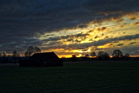 Free stock photo of barn, cloud, sunrise
