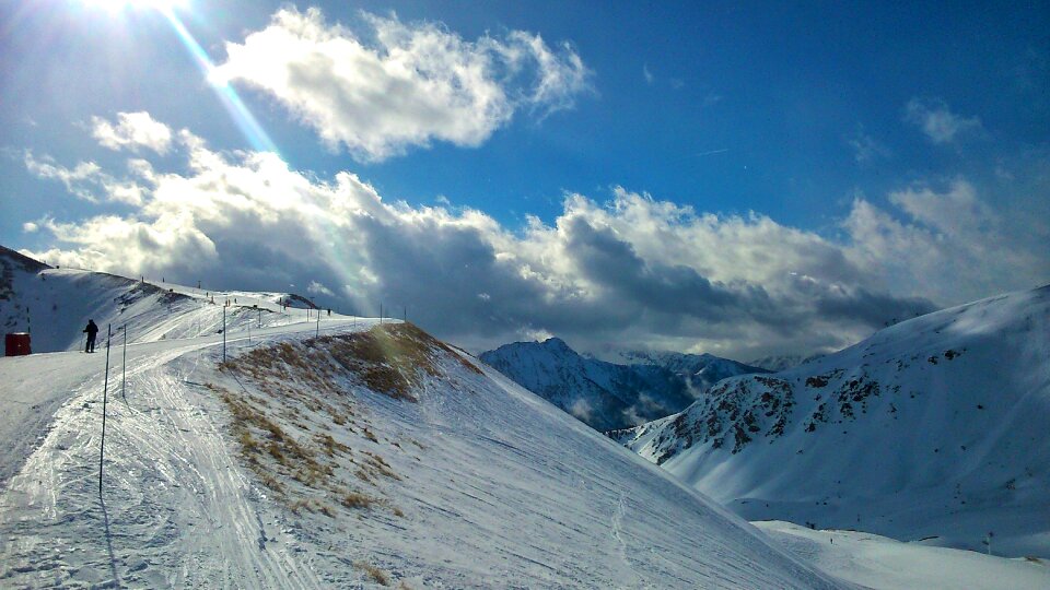 Free stock photo of fog, ski, sun photo