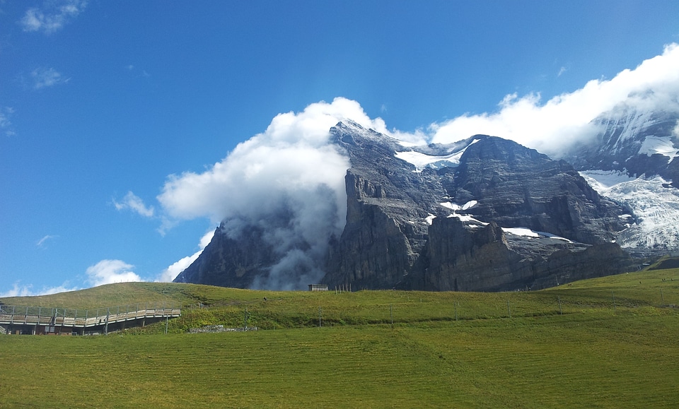 Kleine scheidegg wind clouds