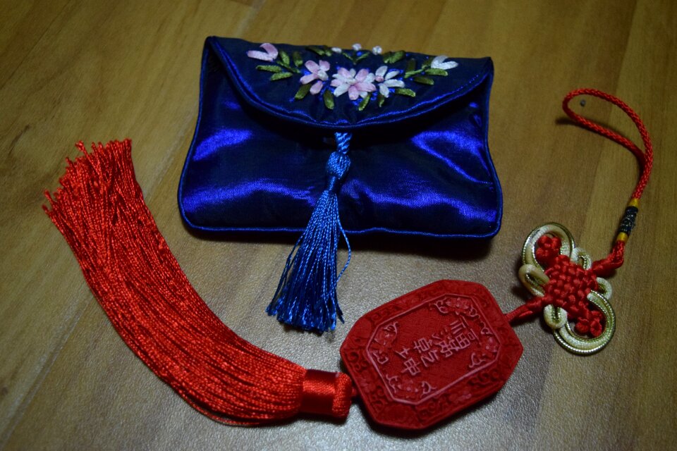 Free stock photo of china, pouch, silk