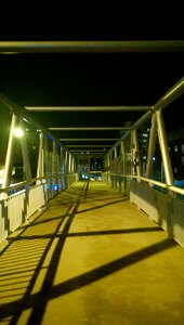 Free stock photo of footbridge, night