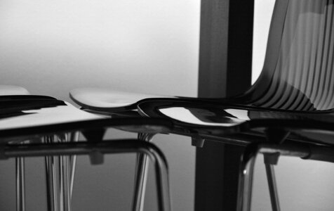 Free stock photo of black-and-white, chairs, close-up photo