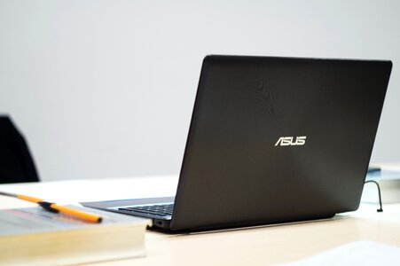 Free stock photo of asus, notebook, pen photo