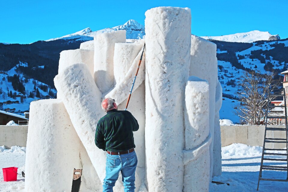 Free stock photo of mountains, people, sculpture