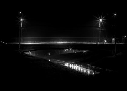 Free stock photo of black and-white, bridge, dark photo