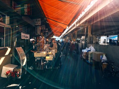 Man Behind Table photo