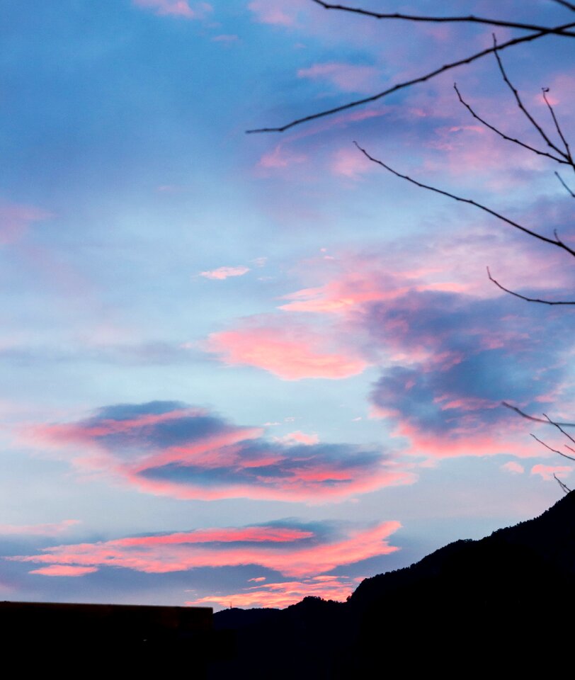 Free stock photo of clouds, mountains, sunset