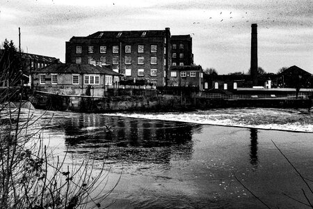 Free stock photo of black and-white, chimney, clouds photo