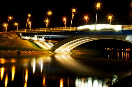 Free stock photo of bridge, night, rzeszow photo