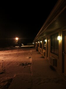 Free stock photo of hotel, night, snow photo