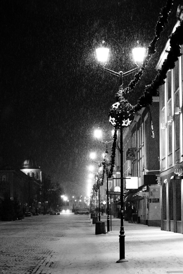 Free stock photo of city, lights, snow