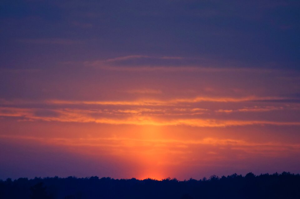 Free stock photo of sunset