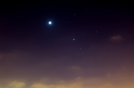 Free stock photo of dawn, moon, night photo