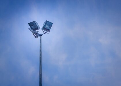 Free stock photo of blue, light pole, sky