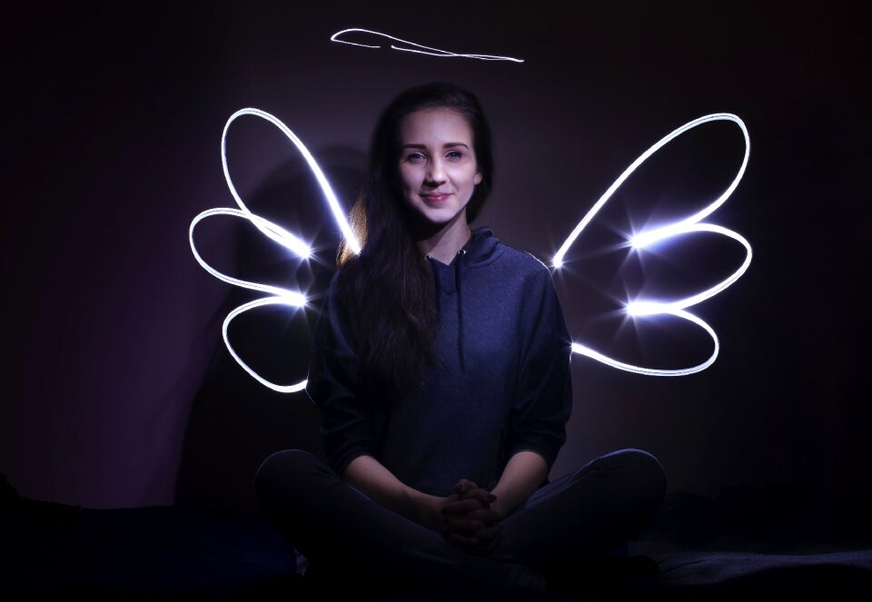 Free stock photo of angel, aureole, halo