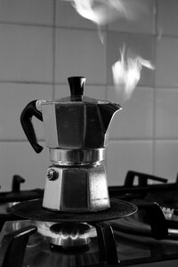 Free stock photo of bialetti, black and-white, coffee photo