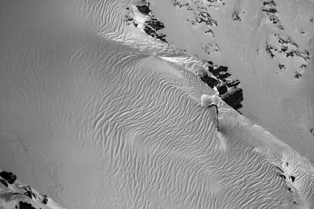 Free stock photo of black white, mountains, snow photo