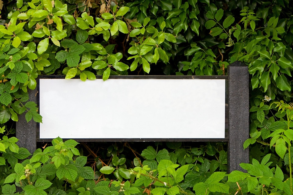 Road sign roadsign text space