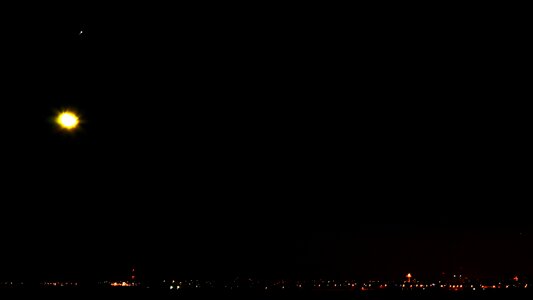Free stock photo of city, moon, night