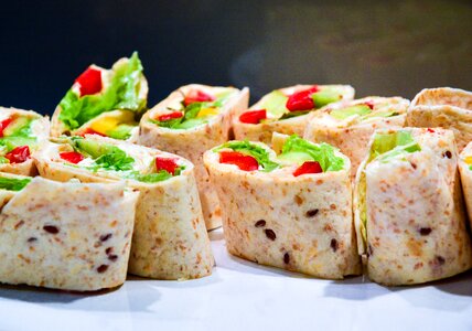 Brown Vegetable Wrap