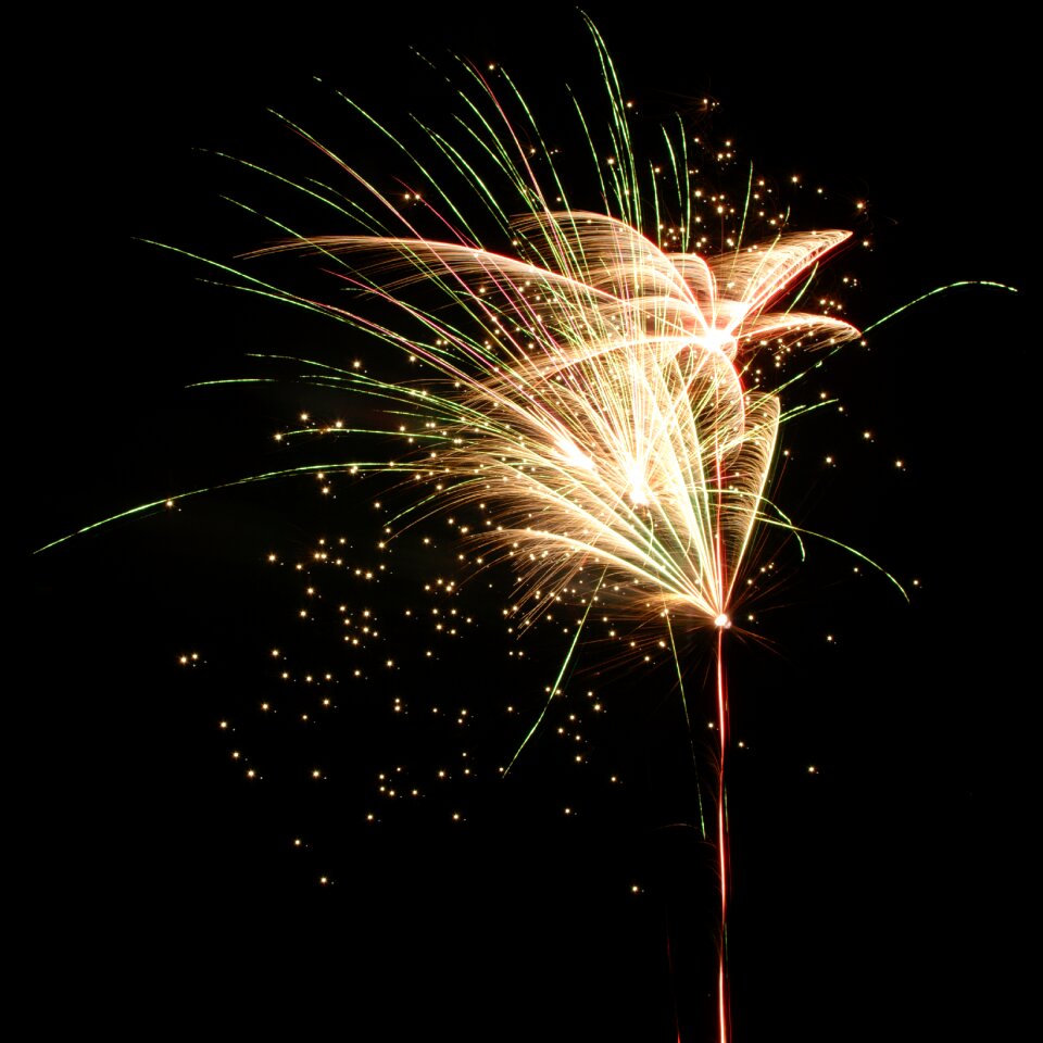 White and Yellow Fireworks