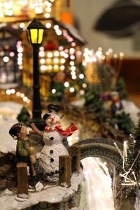 Free stock photo of christmas, lights, snowman