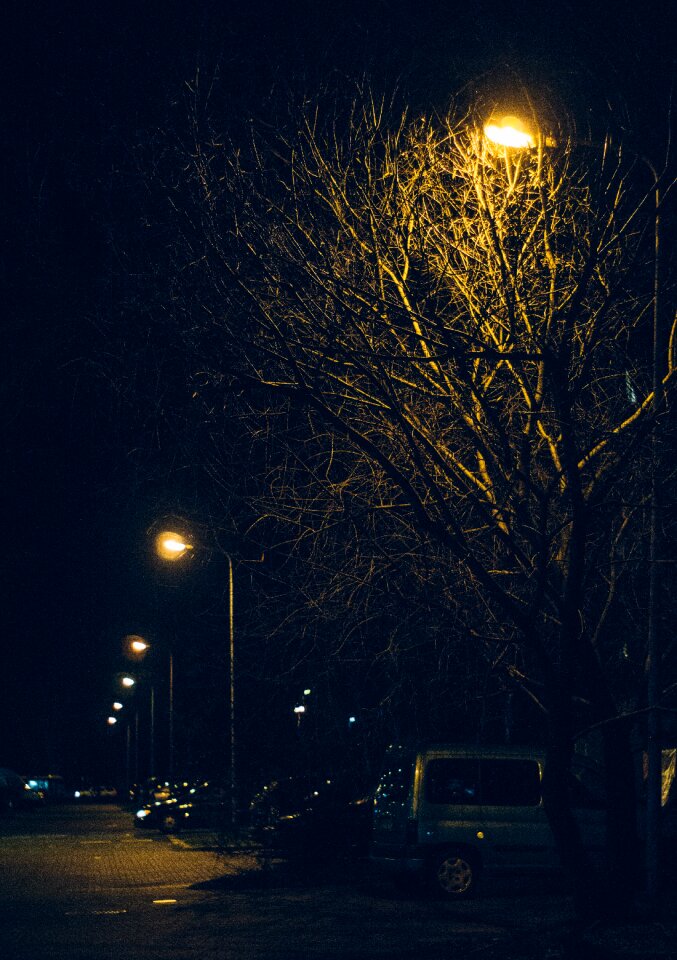 Free stock photo of cars, empty, night photo