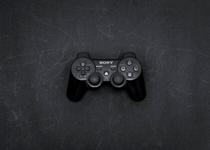 Black Sony Game Controller photo
