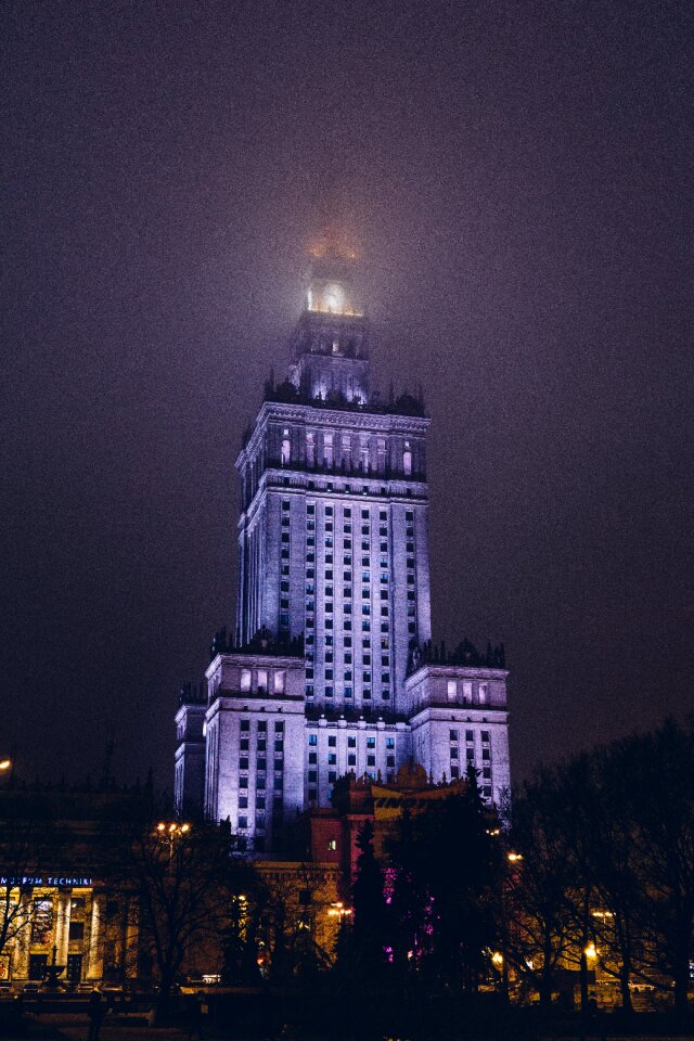 Free stock photo of architecture, buildings, fog