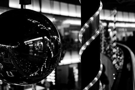Free stock photo of bauble, bw, lights