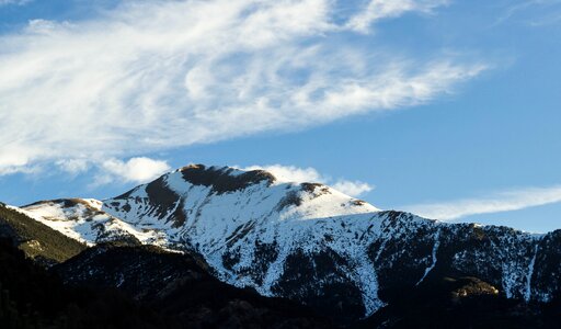 Green Mountain With Snow photo
