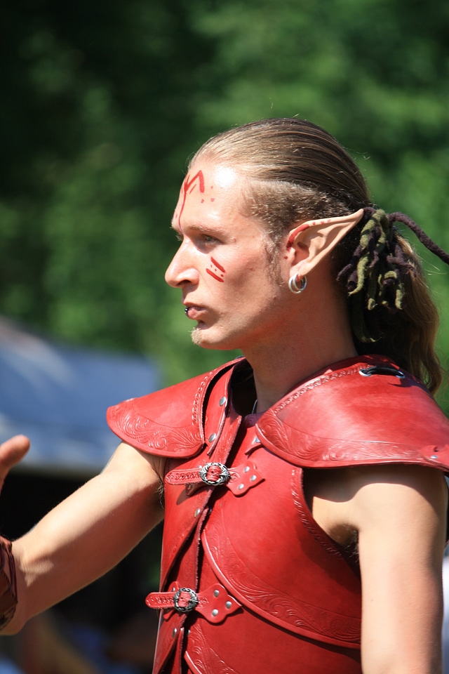 Medieval market face portrait
