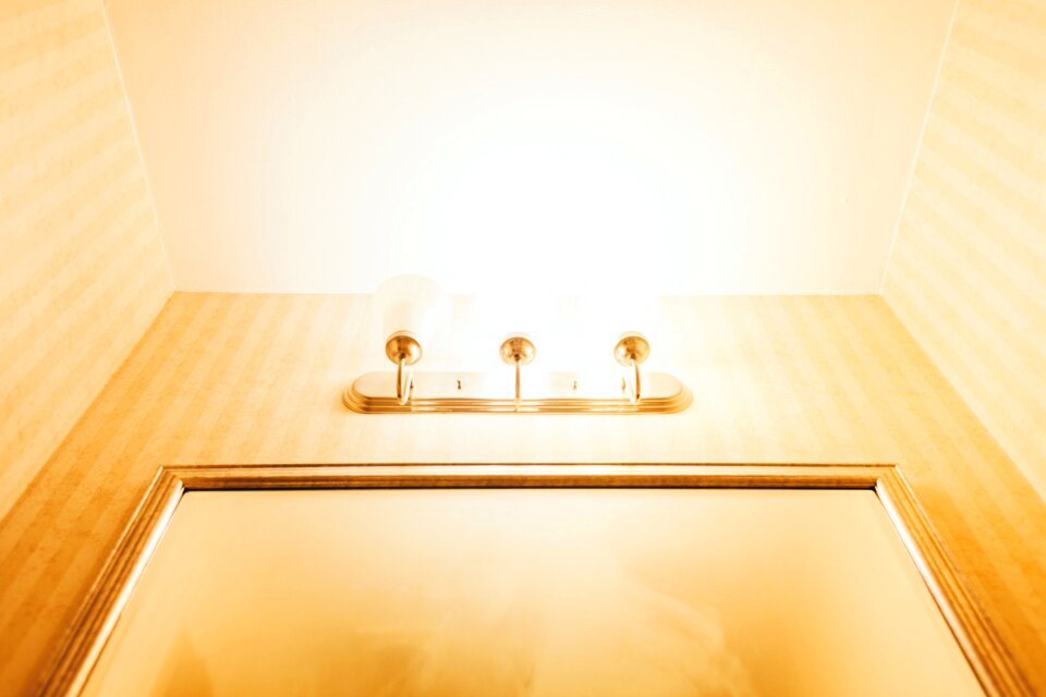 Free stock photo of bathroom, ceiling, gold