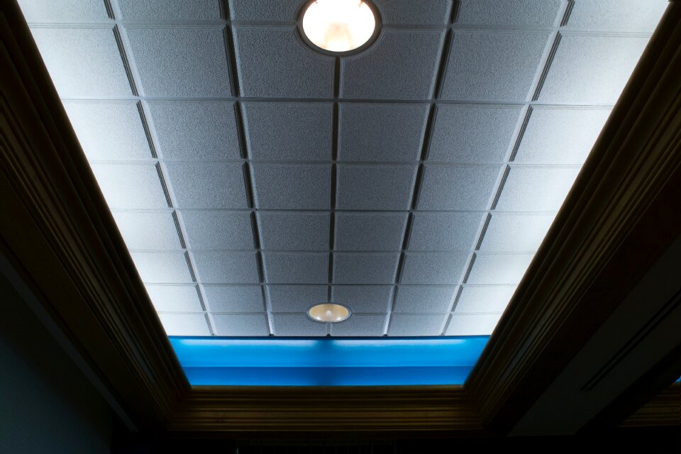 Free stock photo of blue, ceiling, light