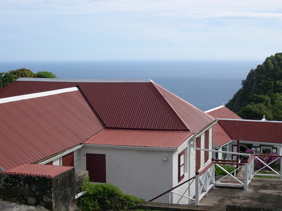 Red architecture construction