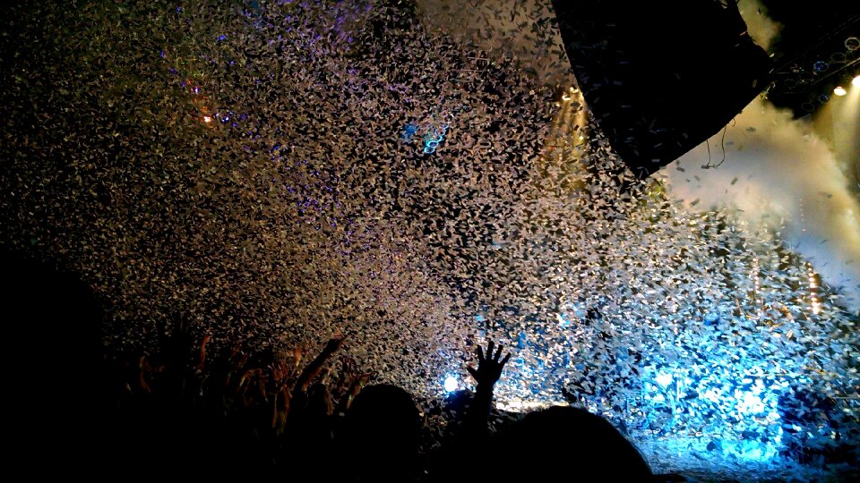 Free stock photo of celebration, concert, confetti photo