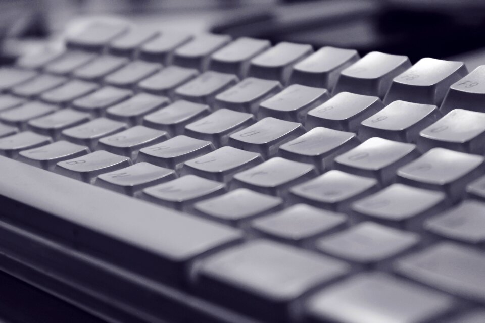 Free stock photo of apple, desktop, keyboard