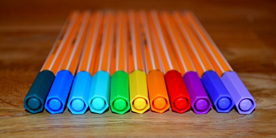 Free stock photo of colors, pen, theme colors