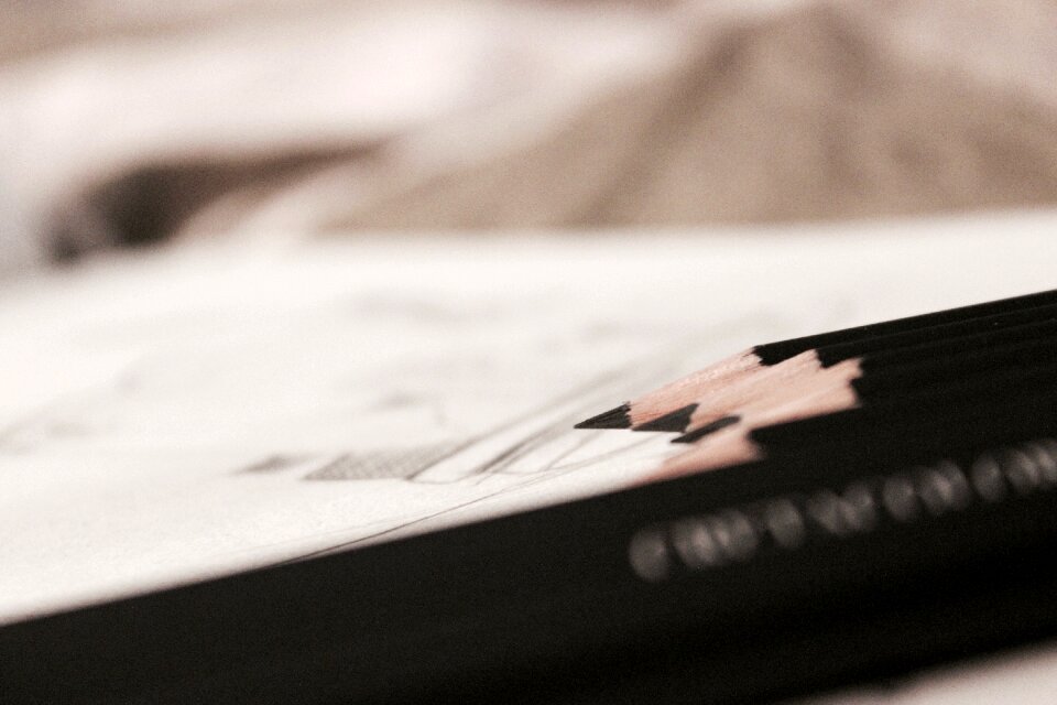 Free stock photo of desk, night, pencils