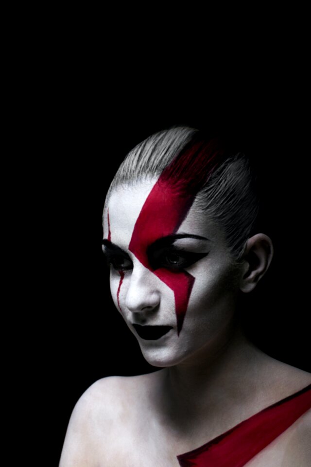Free stock photo of girl, halloween, makeup
