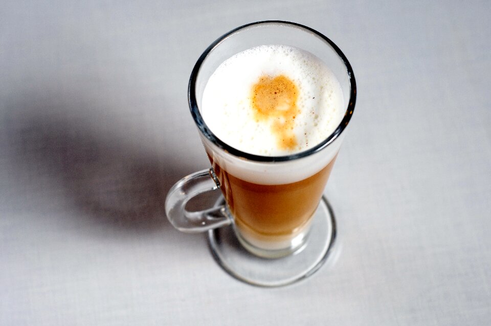 Free stock photo of glass, latte