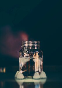 Free stock photo of ice, jar, liquid