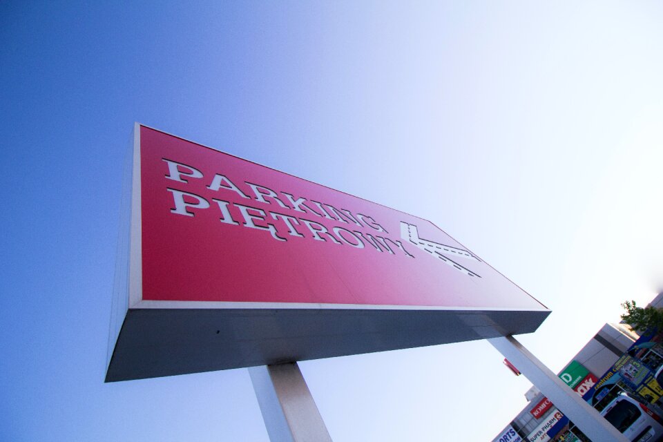 Free stock photo of parking, sign, sky