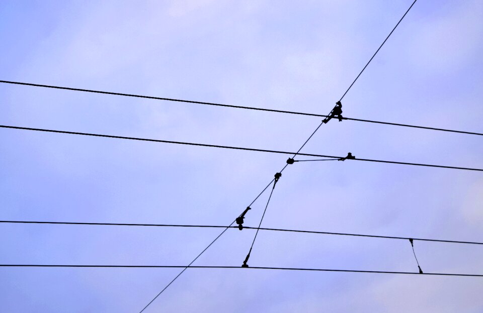 Free stock photo of electric wires, sky, tram wires